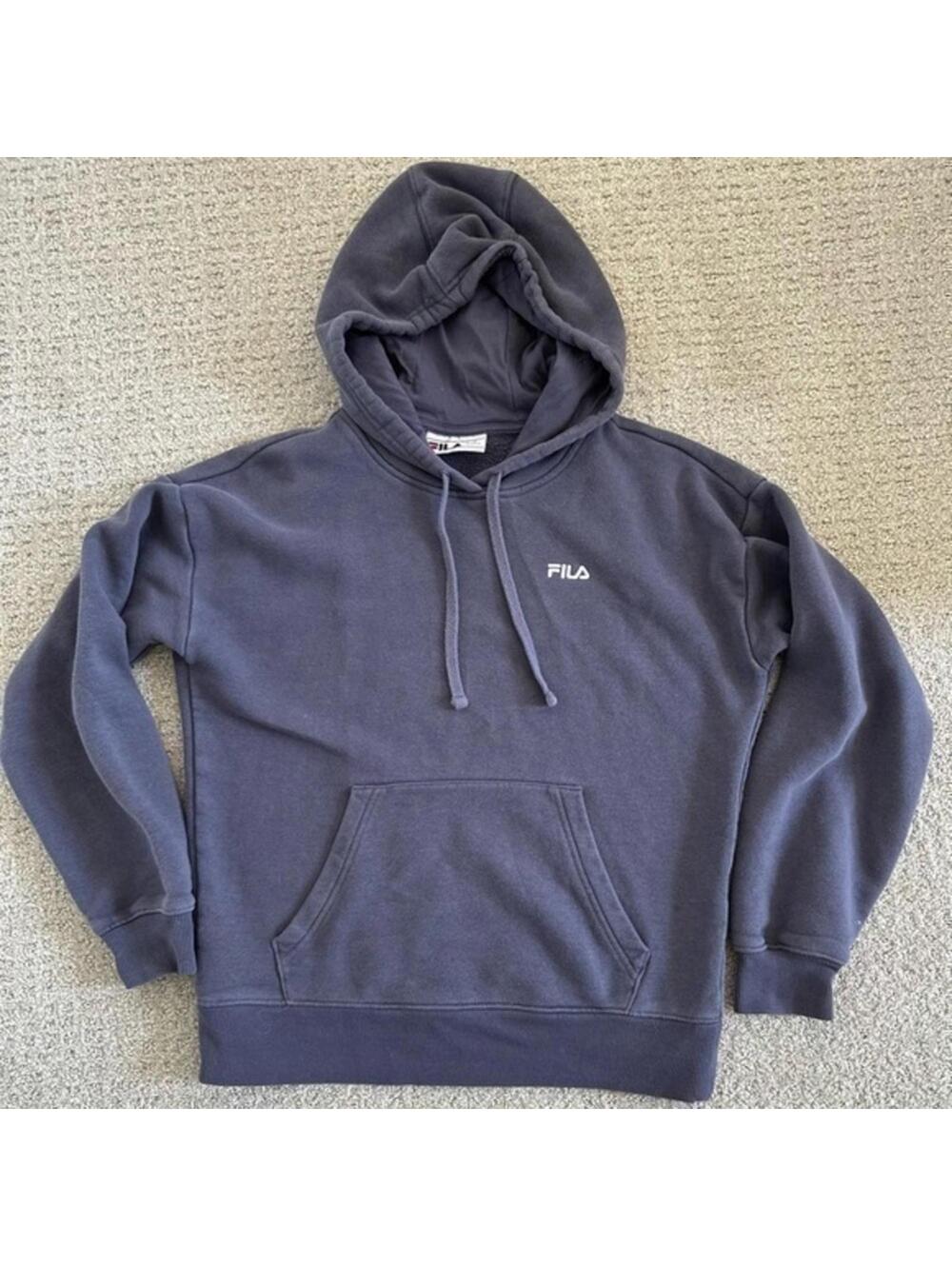 FILA Logo Hoodie Lavender Small